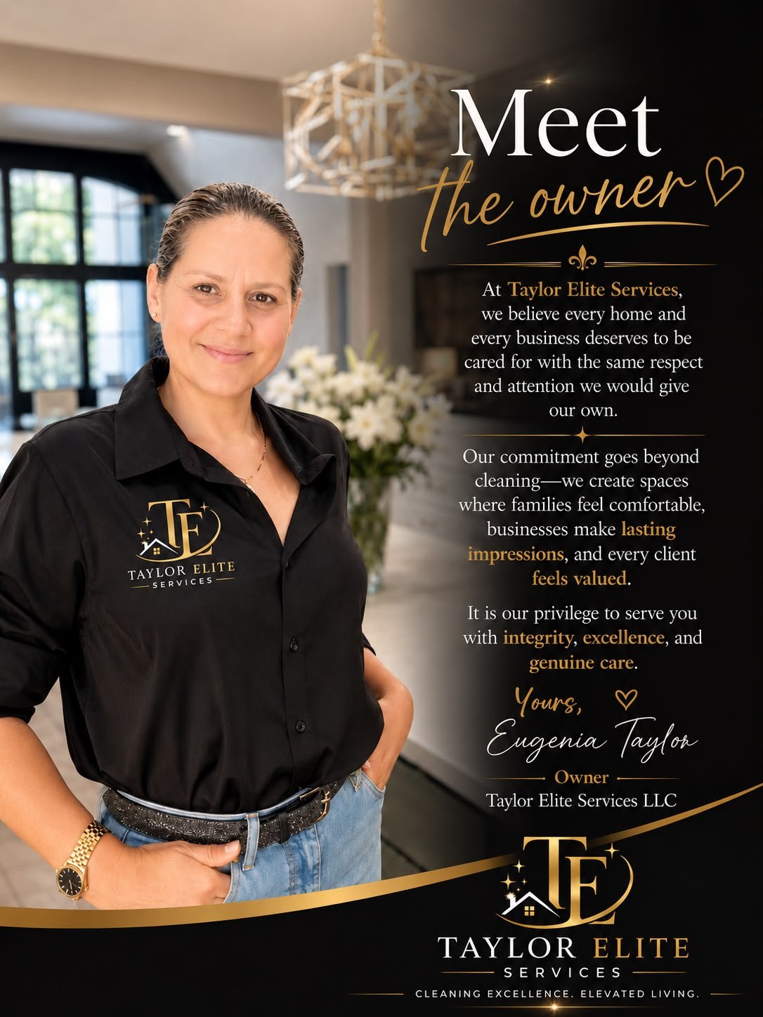 Eugenia Taylor, owner of Taylor Elite Services